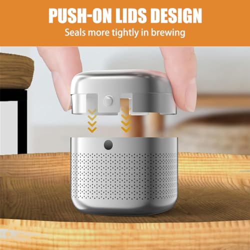Image 4 of Supvox Tea Infuser Cube 304 Stainless Steel Strainer Hook Chain Fine Mesh