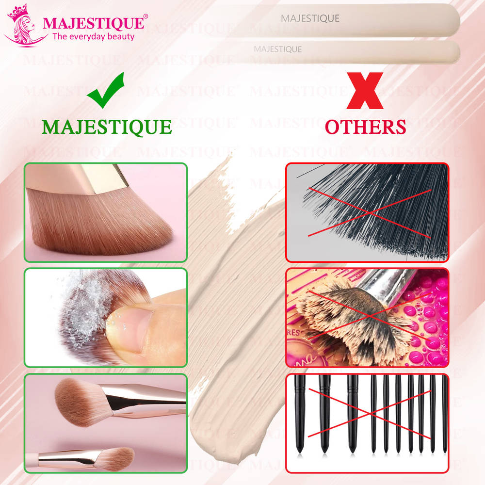 Image 6 of Majestique Premium Angular Makeup Brushes Set