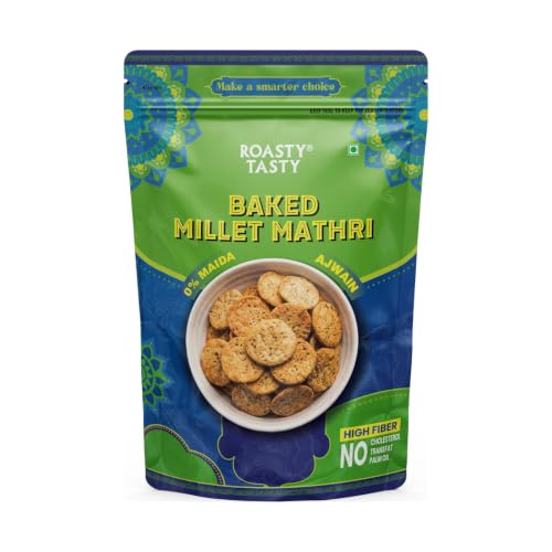 Image 1 of Default Title for the product Roasty Tasty Millet Mathri Ajwain 180g