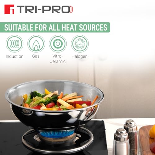 Image 10 of BERGNER Tripro Triply Stainless Steel Cook and Serve Tasla/Tasra