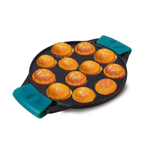 Image 14 of Square Paniyaram Pan / 12 Pit / 8.1 Inch for the product The Indus Valley Cast Iron Paniyaram Pan
