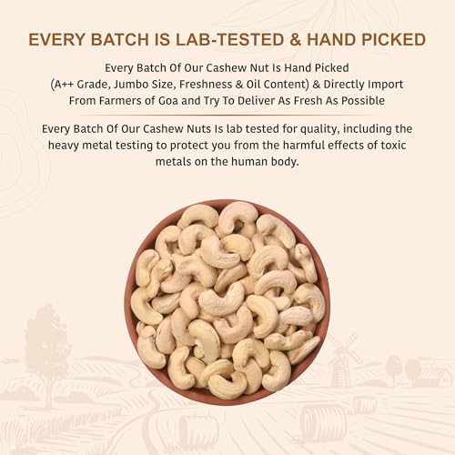 Image 3 of NUTTY ORGANICS Whole Cashew Nuts 1000 Gm