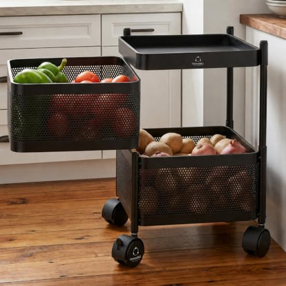 Image 1 of Default Title for the product HomeWiz Square Kitchen Rack 2-Layer
