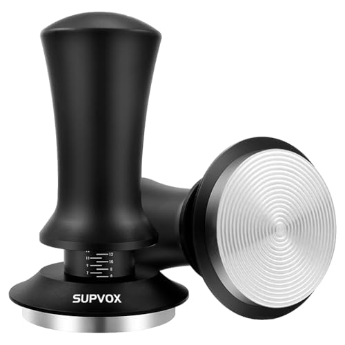 Image 1 of 1 for the product Supvox Coffee Tamper 51mm Stainless Steel Base Spring-Loaded Design
