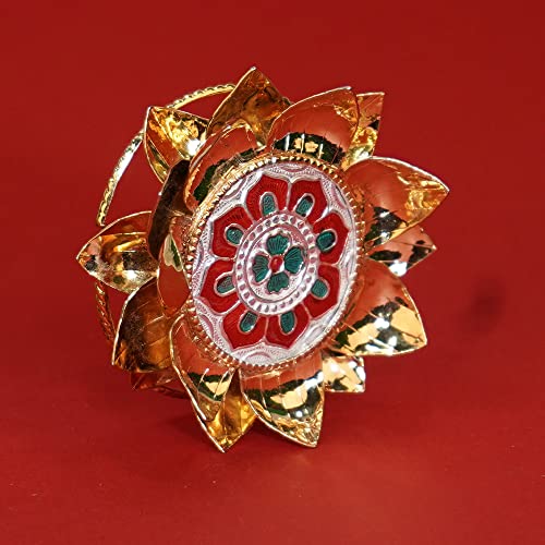 Image 3 of Dista Silvers Lotus Stand Gold Plated 48g