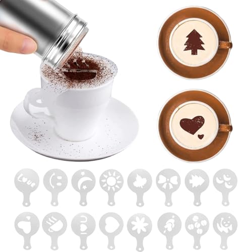 Image 5 of Supvox Milk Frothing Pitcher 600ml Stainless Steel with Latte Art Tools Set