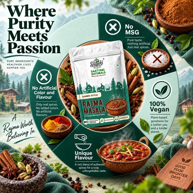 Image 9 of SAATYAKI NATURALS Jammu Rajma Masala