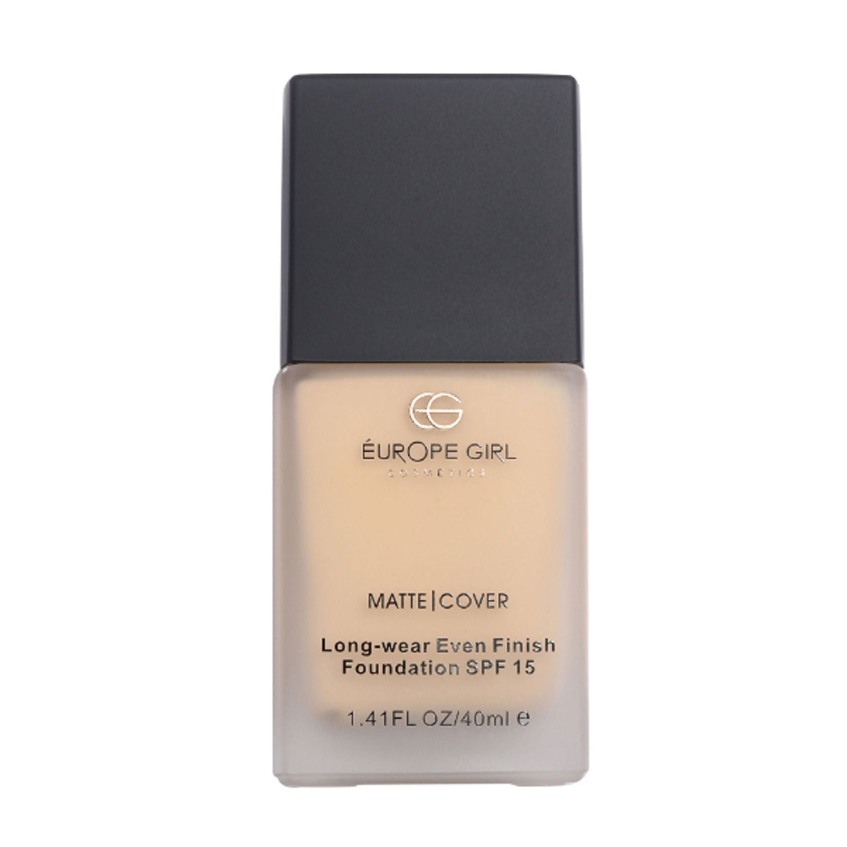 Image 1 of 40ml / Pack of 1 for the product Europe Girl Matte Cover Foundation SPF 15 - 120 Light Medium Yellow Undertone