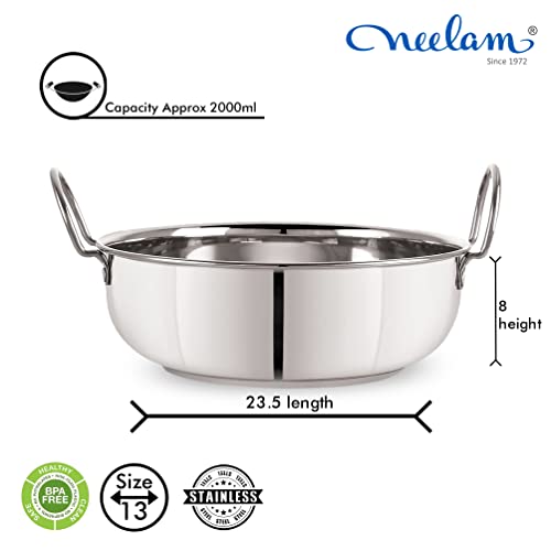 Image 5 of Neelam Stainless Steel Induction Bottom Kadai