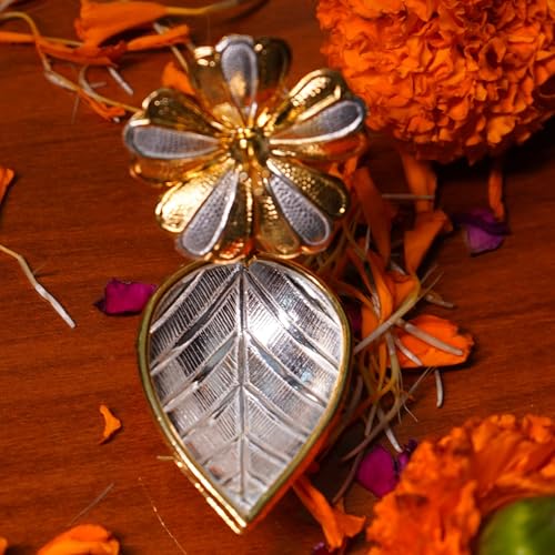 Image 1 of Default Title for the product Dista Silvers Deepam Gold Coated Flower 11 Grams