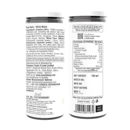 Image 2 of Roasty Tasty Roasted Soy Nuts Snacks Pack of 2 (150g each)
