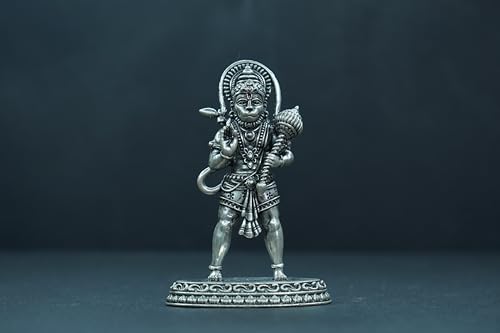 Image 2 of Dista Silvers Antique Hanuman Idol Standing 40.51G