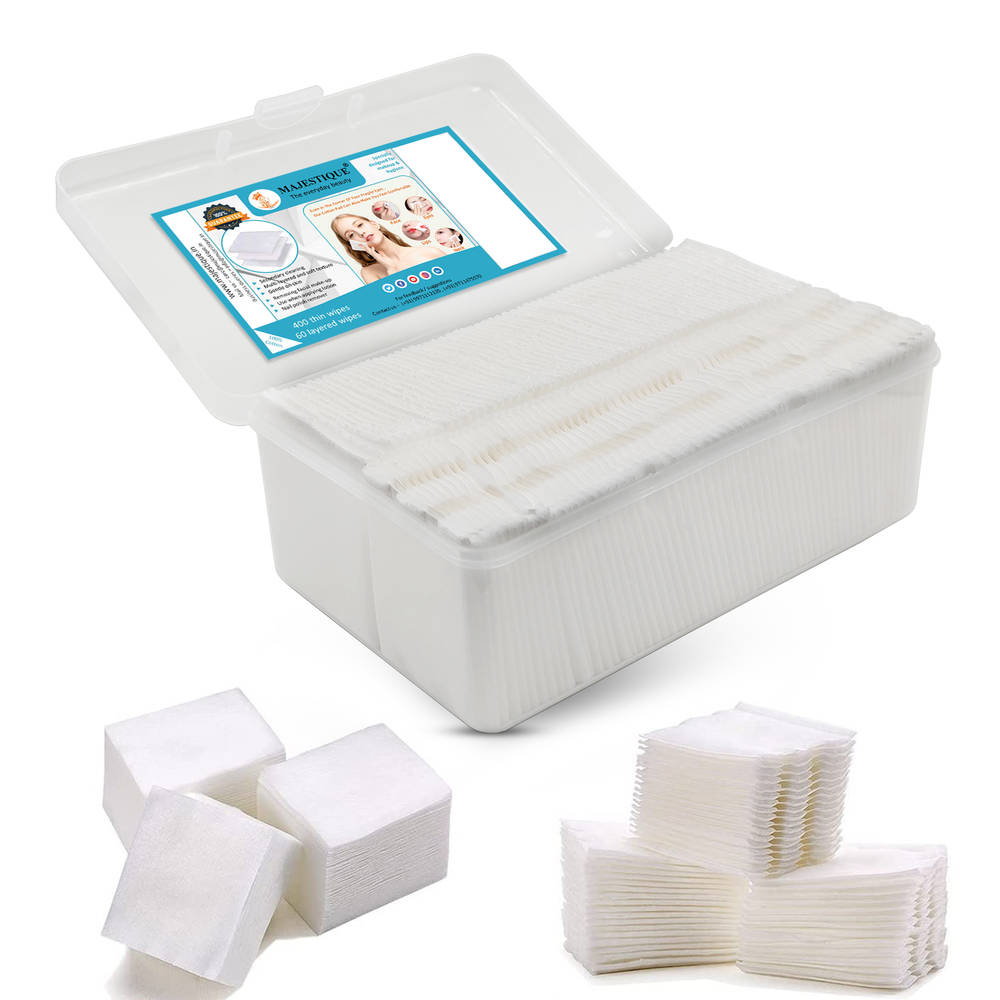 Image 1 of 460 Pcs for the product Majestique Makeup Removing Cotton Cleansing Tissues