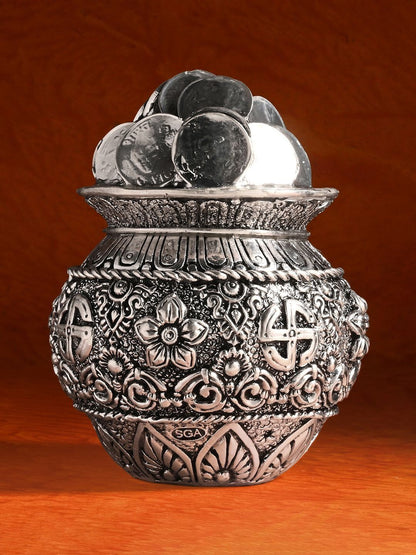 Image 1 of Silver / Onesize for the product TOUCH925 999 Silver Plated Dhan Kalash