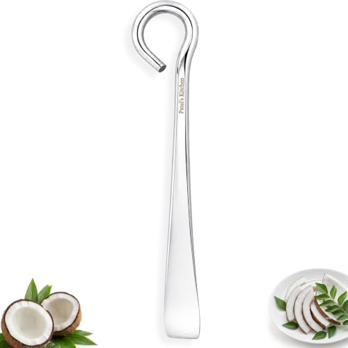 Image 1 of Default Title for the product Patel's Kitchen Stainless Steel Coconut Slicer, Coconut Cutter, Core Pit Remover/Coconut Remover, Coconut Skin Peeler (Standard, 1, Piece)