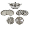 Image 1 of Default Title for the product EVERMONT Stainless Steel Multi-Purpose Idli Maker & Steamer with 6 Plates