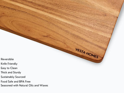 Image 4 of Vesta Homes Wooden Chopping Board, Cutting Board, Serving Tray 33x21.5x1.5 cms