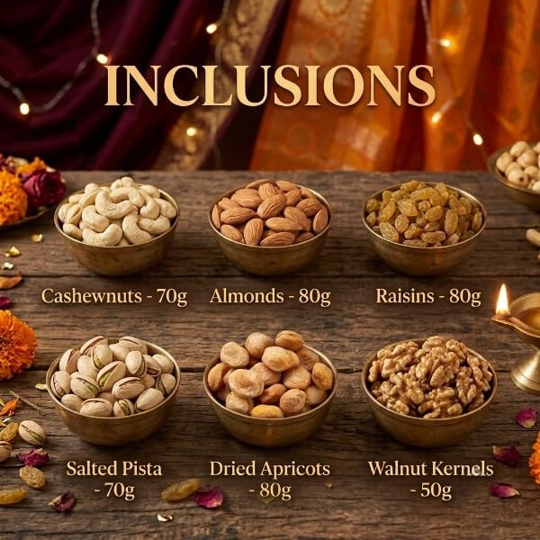 Image 4 of Brown tree Minakari-6P Dry Fruits Gift Hamper 430g