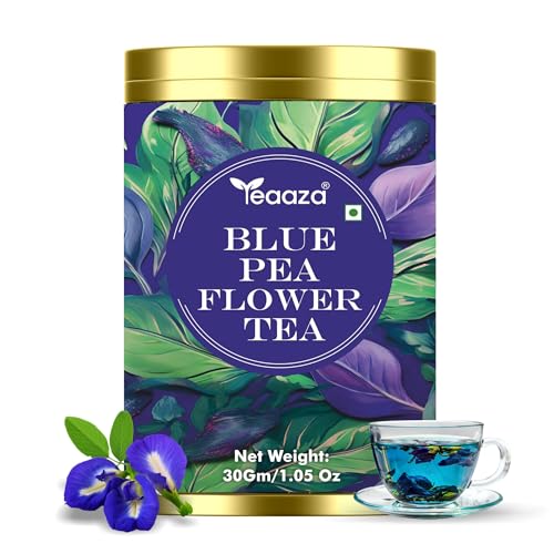 Image 1 of Pack of 1 for the product Teaaza Blue Butterfly Pea Flower Tea For Weight Loss, Belly Fat | 30 Grams| 60 Cups