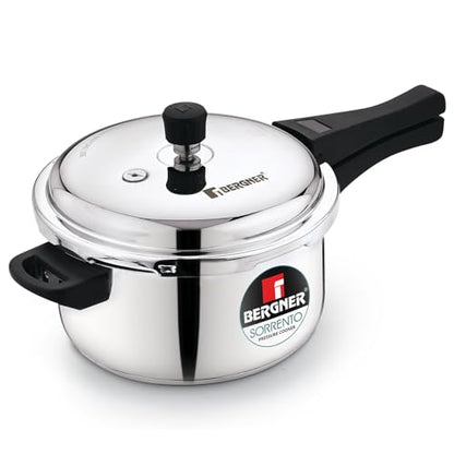 Image 1 of Default Title for the product BERGNER Sorrento Stainless Steel Pressure Cooker 5 Litres