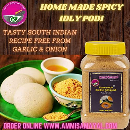 Image 5 of Ammi Samayal Home Made IDLY PODI Powder Chutney Podi 200 Grams Pack of 3