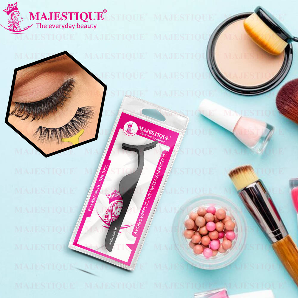Image 6 of Majestique Stainless Steel False Eyelash Curlers Extension Applicator Remover - Colour May Vary