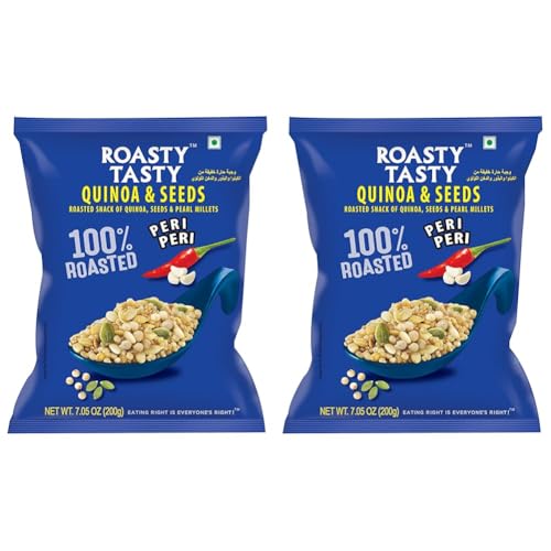 Image 1 of 150 g (Pack of 2) for the product Roasty Tasty Quinoa & Seeds Peri Peri 150g