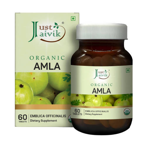 Image 1 of 60 Tablets for the product Just Jaivik Organic Amla Tablets