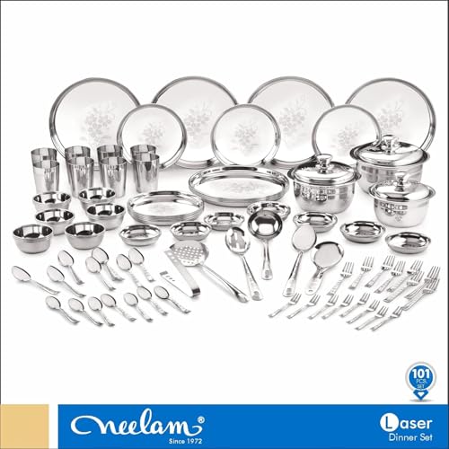 Image 6 of neelam Stainless Steel Dinner Set