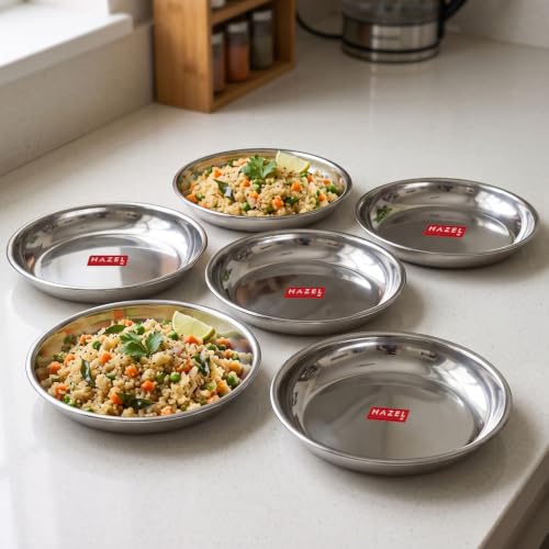 Image 12 of 17 CM / Set of 6 for the product HAZEL Stainless Steel Plates