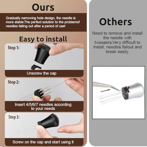 Image 4 of Supvox Espresso Coffee Stirrer Needle with 17Pcs Detachable SUS Pins Stand