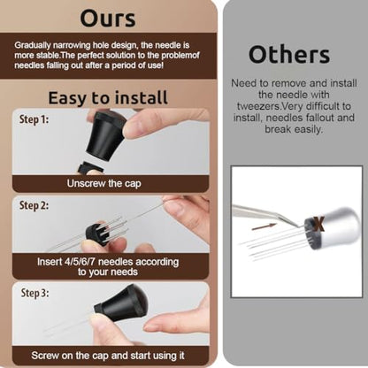 Image 4 of Supvox Espresso Coffee Stirrer Needle with 17Pcs Detachable SUS Pins Stand