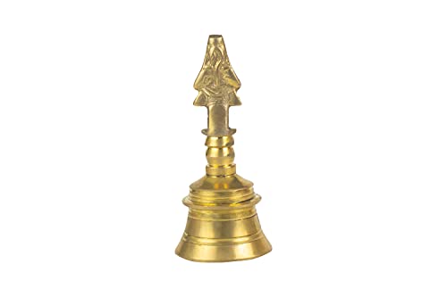 Image 2 of Spillbox Traditional Brass Bell/Ghanti For Pooja/Worship - 4" Inch Hanuman