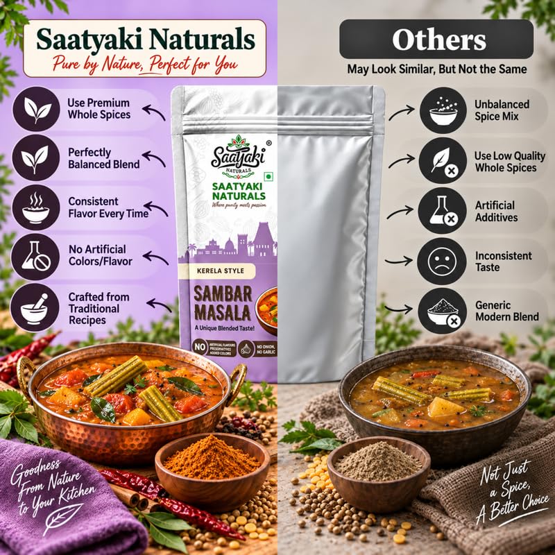 Image 7 of SAATYAKI NATURALS Kerala Sambar Masala