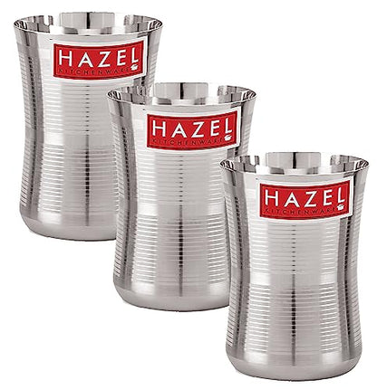 Image 13 of Set of 3 / Lassi Glass, 650 ML for the product HAZEL Stainless Steel Glasses