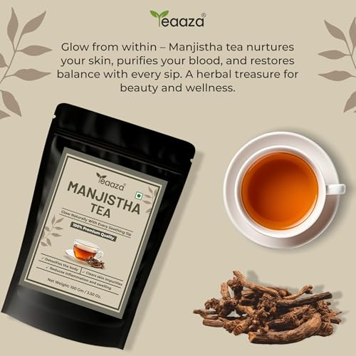 Image 6 of Teaaza Manjistha Root Sticks Tea For Clear Skin, Hairs 100 Grams
