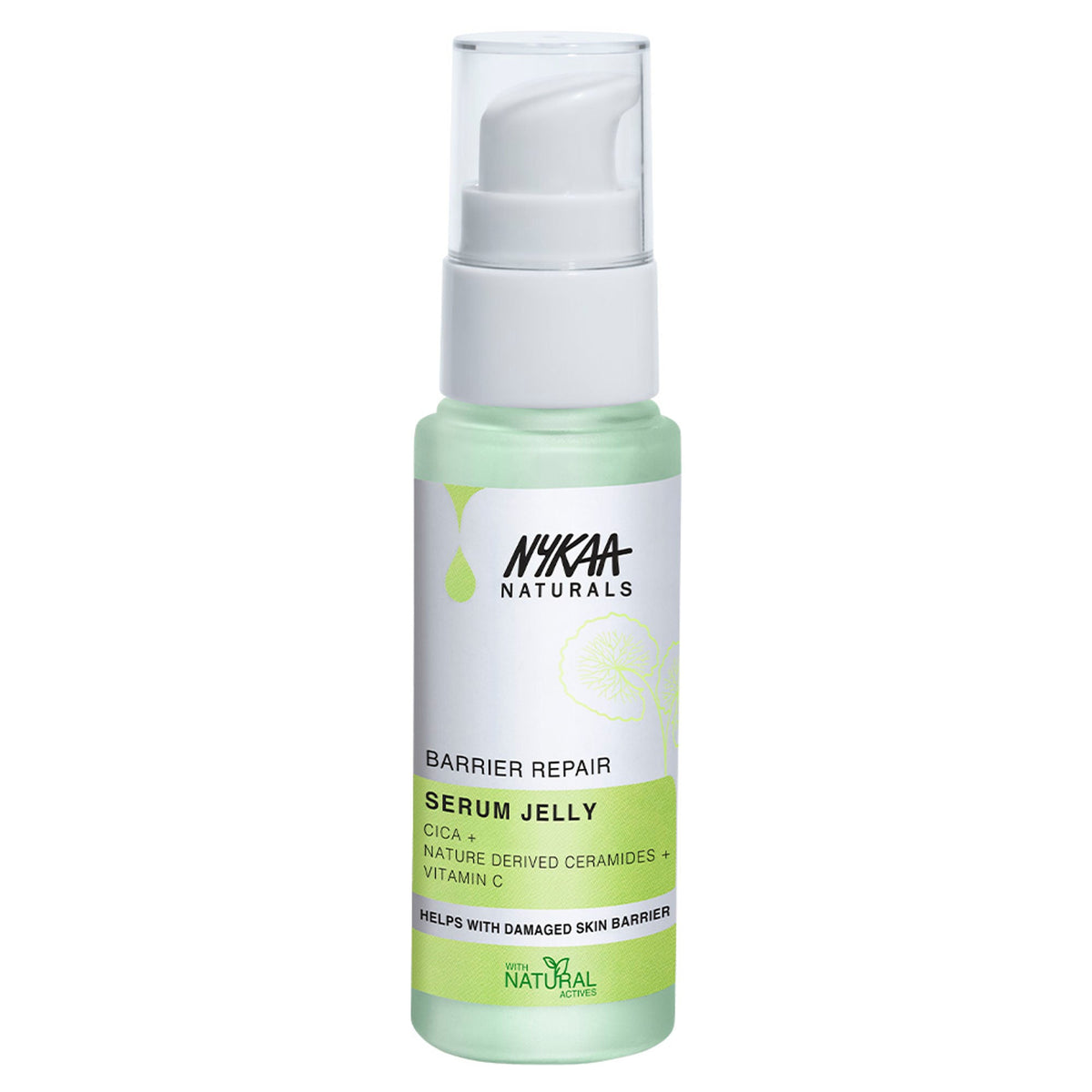 Image 9 of Nykaa Naturals Cica & Ceramides Serum Jelly with Vitamin C to Soothe, Repair Barrier & Brighten Skin