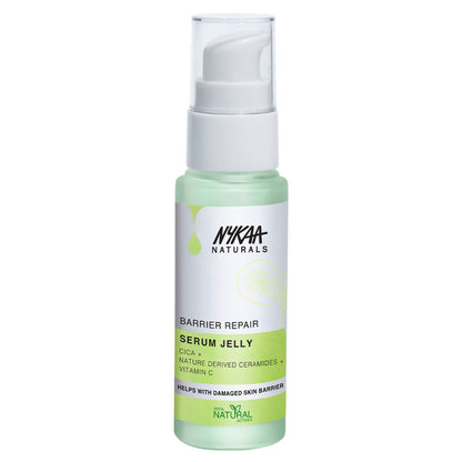 Image 9 of Nykaa Naturals Cica & Ceramides Serum Jelly with Vitamin C to Soothe, Repair Barrier & Brighten Skin