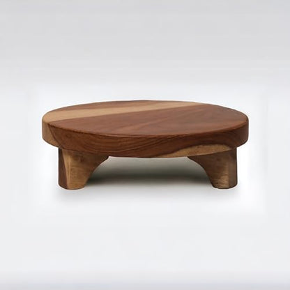 Image 1 of Default Title for the product Vesta Homes Wooden Chakla/Pastryboard for Kitchen | Premium Solid Wood Roti Rolling Board | 10 * 10 * 3 Inches