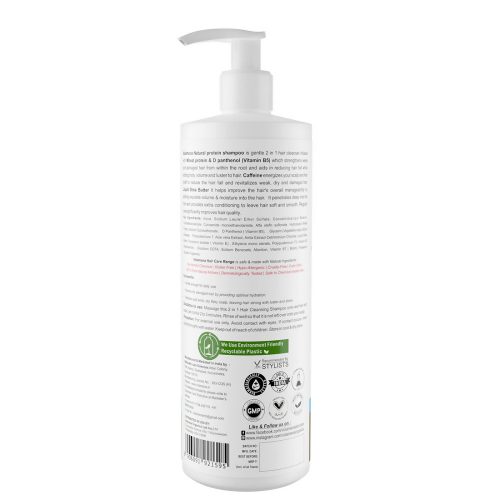 Image 2 of Volamena Natural Protein 2 In 1 Hair Shampoo