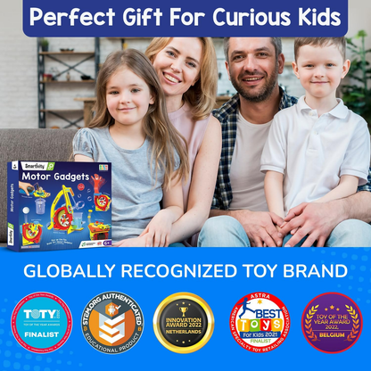 Image 4 of Smartivity 10-in-1 Motor-Powered Gadgets Kit For Kids Ages 6,7,8,9,10,11,12 Years Old Build 10+ Cool Electronics Projects
