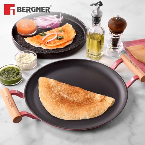 Image 4 of BERGNER Excalibur Lightweight Cast Iron Dosa Tawa 28cm
