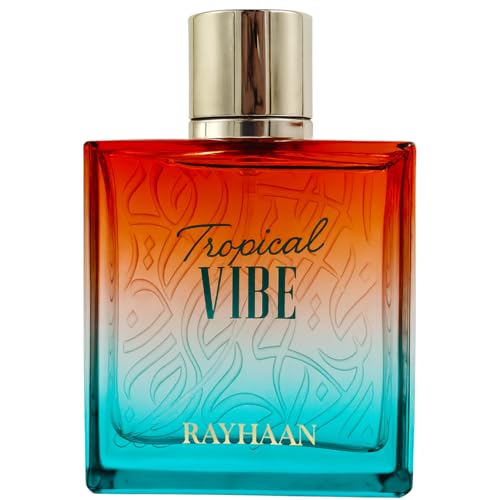 Image 1 of 100 ml / Pack of 1 for the product RAYHAAN Tropical Vibe Eau de Parfum Spray for Women & Men – Fruity Floral Woody Long-Lasting Perfume with Mango, Pineapple, Coconut & Amber Notes – Fresh Summer Beach Fragrance