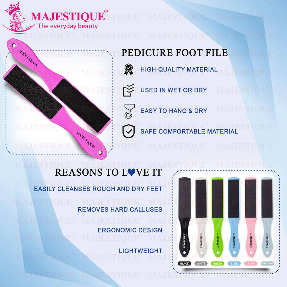 Image 4 of Majestique Double-Sided Foot File for Callus Removal, Smooth Feet