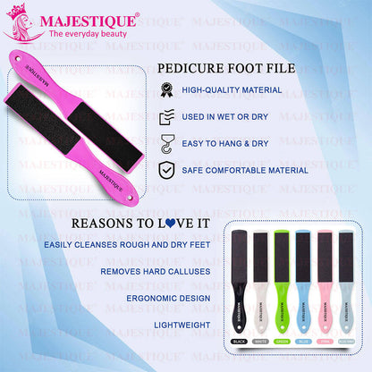 Image 4 of Majestique Double-Sided Foot File for Callus Removal, Smooth Feet
