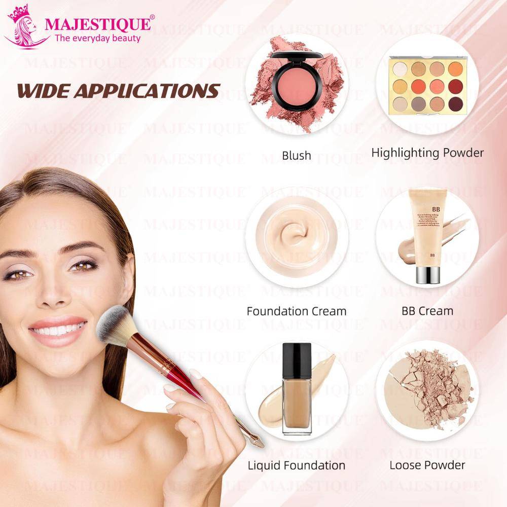Image 4 of Majestique Large Premium Powder And Foundation Brush
