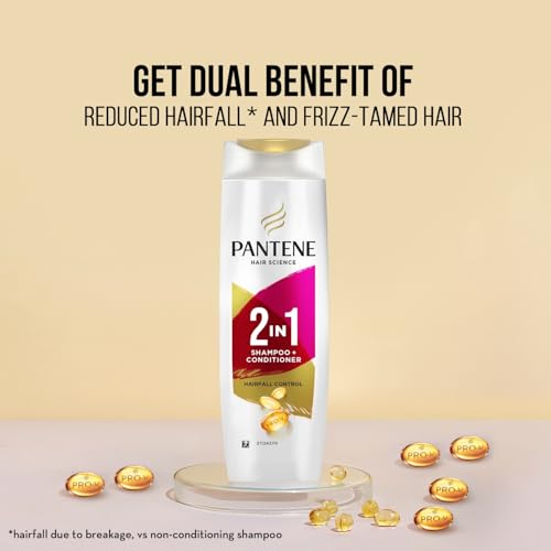 Image 3 of Pantene 2 in 1 Anti Hair Fall Shampoo + Conditioner, 340 ml