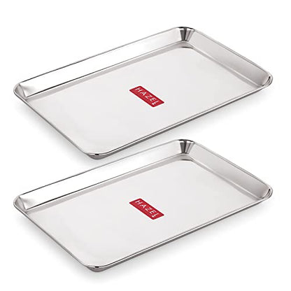 Image 3 of 2 / Small for the product HAZEL Stainless Steel Serving Tray