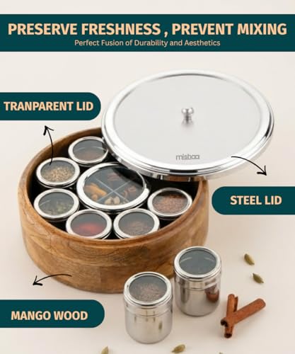 Image 3 of Mishaa Steel Multipurpose Storage Containers - 130ml Each Airtight Containers (12IN1)