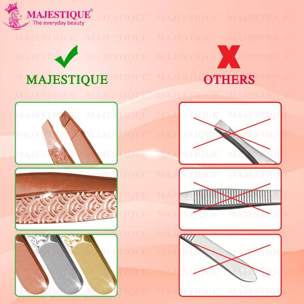 Image 6 of Majestique Slant Tip Tweezer Threading & Facial Hair